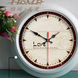 15"H Retro Style Metal Wall Clock - YGMW(BOLI042GXW) - Wall Clocks