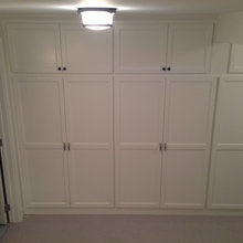 Basement storage wall