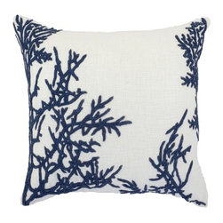 Spider Vine Ocean Pillow by Bandhini Homewear Design - Decorative Pillows