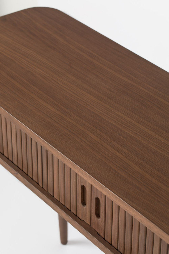 Walnut Wooden Console Table | Zuiver Barbier - Midcentury - Console ...