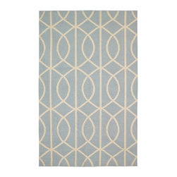 DwellStudio Home Gate Azure/Cream Rug - Rugs