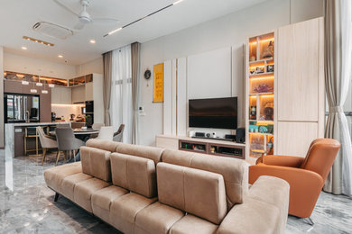 Living room - modern living room idea in Singapore