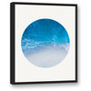 Clarity Circle Print 24x30 Black Floating Framed Canvas