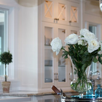 Granite, Marble and More Granite in Stunning Lakefront Cottage Style Home
