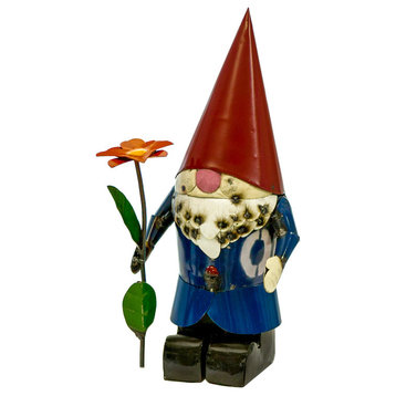 Gnome with Flower Garden Statue