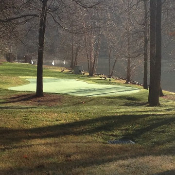 Spartanburg, SC Golf Green with Synthetic Grass and Fringe