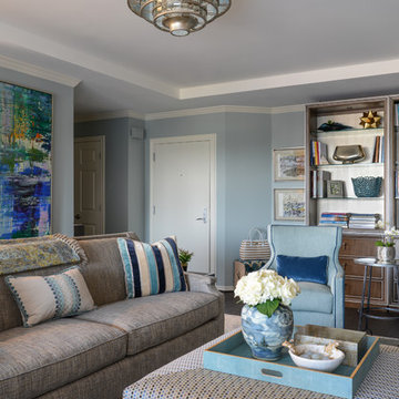 Living Room of Luxe Transitional Hi-Rise Residence