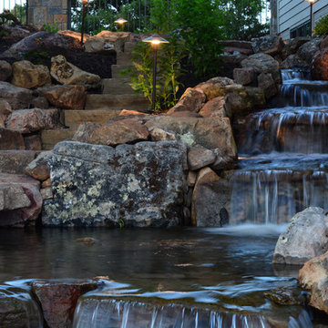 Lakeside Entertainment Space, Water Feature, and Catwalk