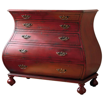 Hooker Furniture Riley Red Bombe Chest, Red