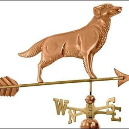 Golden Retriever Weathervane-644P - Weather Vanes