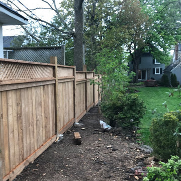 Backyard fence