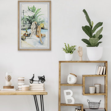 "Tropic Vacation" Framed Painting Print