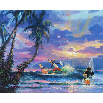 Disney Fine Art Summer Escape by James Coleman, Gallery Wrapped Giclee