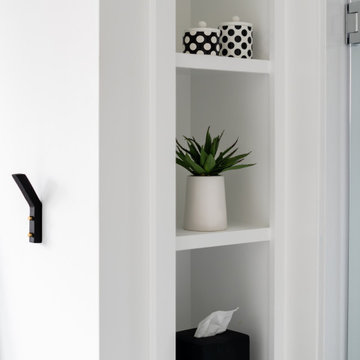 Modern Ensuite Built-In Shelf With Minimal Styling