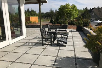 White/ Landscape install and pavers install