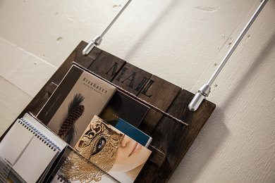Rod Suspension of Paper Swatch Books