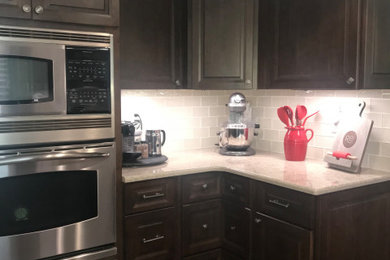 Elegant kitchen photo in Denver