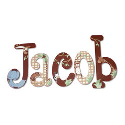 Custom Painted Jungle Letters - Wall Letters