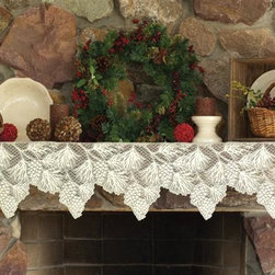 Pinecone Mantel Scarf - Home Decor