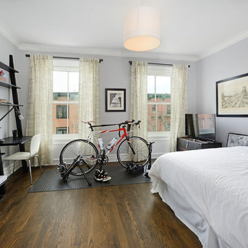 Contemporary townhouse centrally situated on one of Hoboken’s finest blocks.