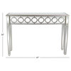 Glam Silver Glass Console Table 58755