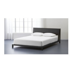 alpine gunmetal queen bed | CB2 - Bedroom Furniture