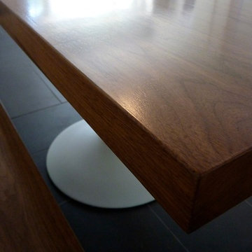 Walnut Banquette Table