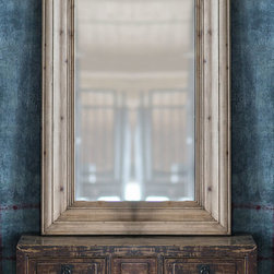 Vagabond Vintage - Rectangular Waxed Pine Mirror - Wall Mirrors