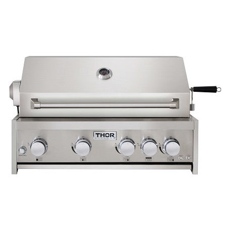 Thor Kitchen MK04SS304 32 Inch 4-Burner Built-In Gas Grill - Stainless Steel