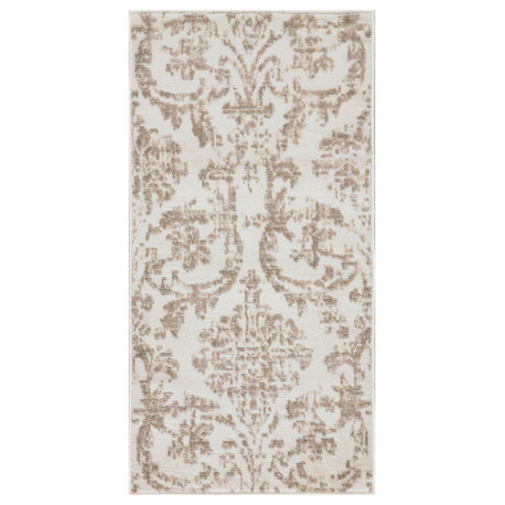 Nourison Jubilant 2' x 4' Ivory Beige Vintage Indoor Area Rug