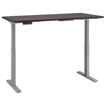 Move 60 Series 60W x 30D Adjustable Desk in Storm Gray - Engineered Wood
