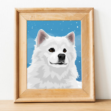 Custom Pop Art Dog Portrait Commission
