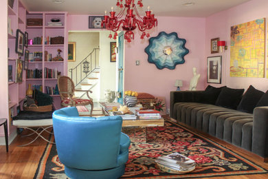 Inspiration for an eclectic living room remodel in New York