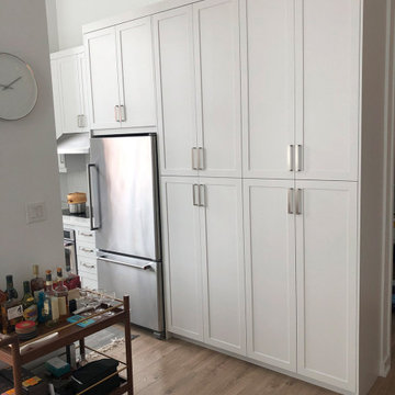 Simply-white painted MDF with Shaker style doors