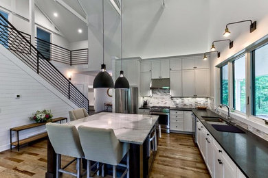 Kitchen - farmhouse kitchen idea in Other