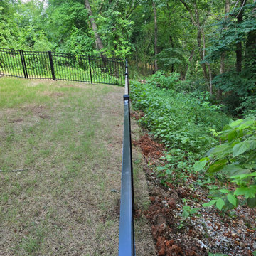 Sloped Yard Aluminum Fencing - Downtown Rogers