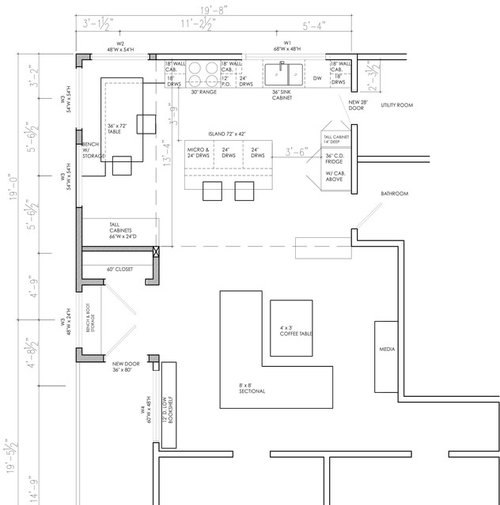 Help Choosing Between 2 Different Kitchen Remodel/Addition layouts