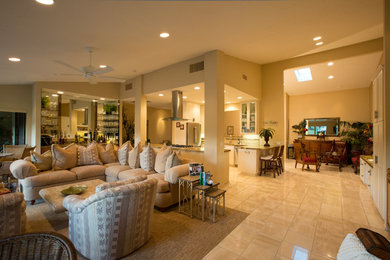 Inspiration for a transitional living room remodel in Los Angeles