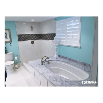 Soothing craftsman style bathroom