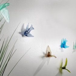 Birdscape Art Glass - Sculptures