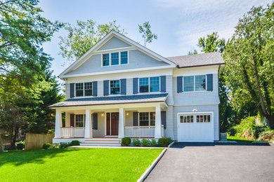 Transitional exterior home idea in New York
