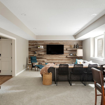 Modern lower level and addition