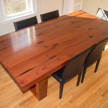 Old Crow Whiskey Distillery Reclaimed Heart Pine Dining Table