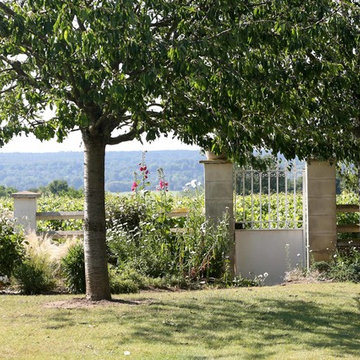 Aménagement d'un jardin à la campagne