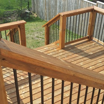 Deck stain and addition