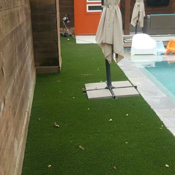 Garden Oaks Pool with Concrete Channels