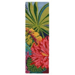 Company C - Captiva Multicolor Rug, 2'6" X 8' Runner - Hand-tufted using high-twist yarns and lush colors, Captiva is our tropical beauty. This hand-made area rug features an over scaled floral design and bold colors and brings an island feel to any room.