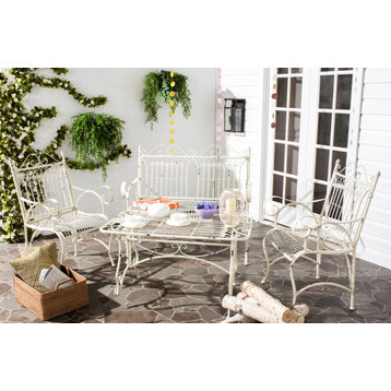 Safavieh Leah Indoor-Outdoor 4-Piece Set, Antique White