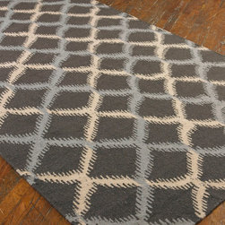 Ikat Rugs - Gray & Cream - Rugs