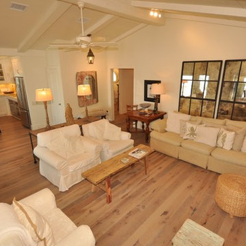 Coastal Bay House family living room
